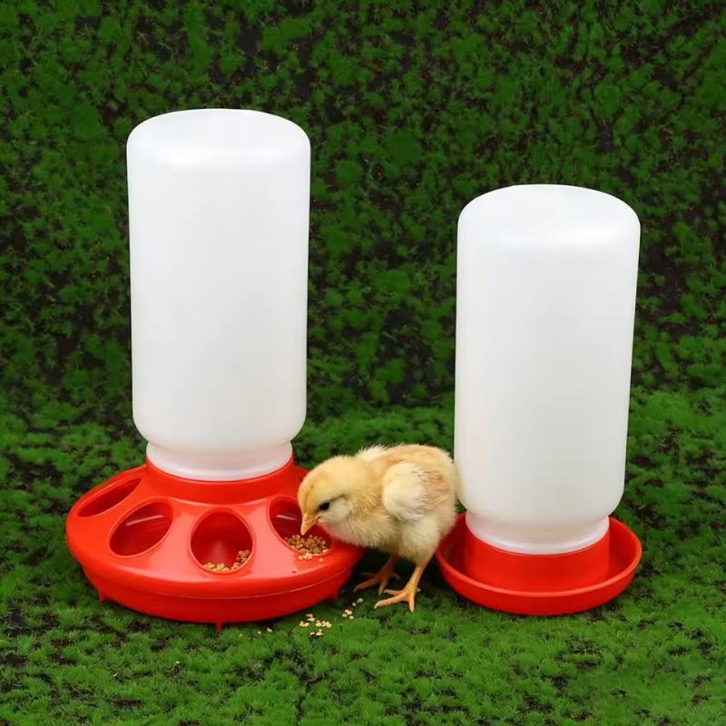 Poultry Pigeon Thickened Feeder And Drinker Water Food Dispenser Automatic Chicken Birds Chick Waterer Feeding Bucket Container