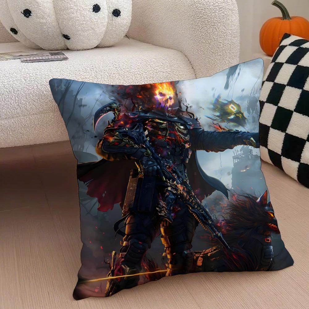 Trending Call of DDuty Game Hardcore Shooting Cushion Cover Throw Pillow Cover Hidden Button Durable Polyester Chair Cushion