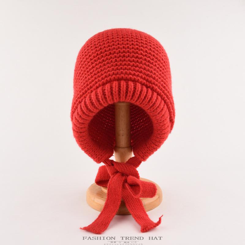 

Сумка-кепка женская зимняя теплая защита ушей вязаная шапка-пуловер балаклава шапка-ремешок двойного назначения плюшевая шапка Thunderbolt One Size красный