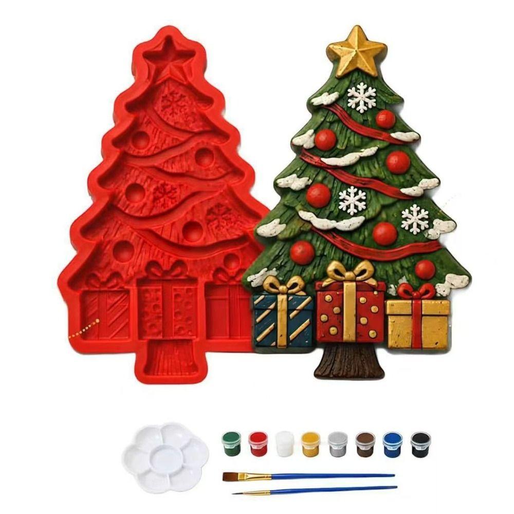 Resin Casting Christmas Tree Mold 3D Printing Design 3D Casting Mold Christmas Party