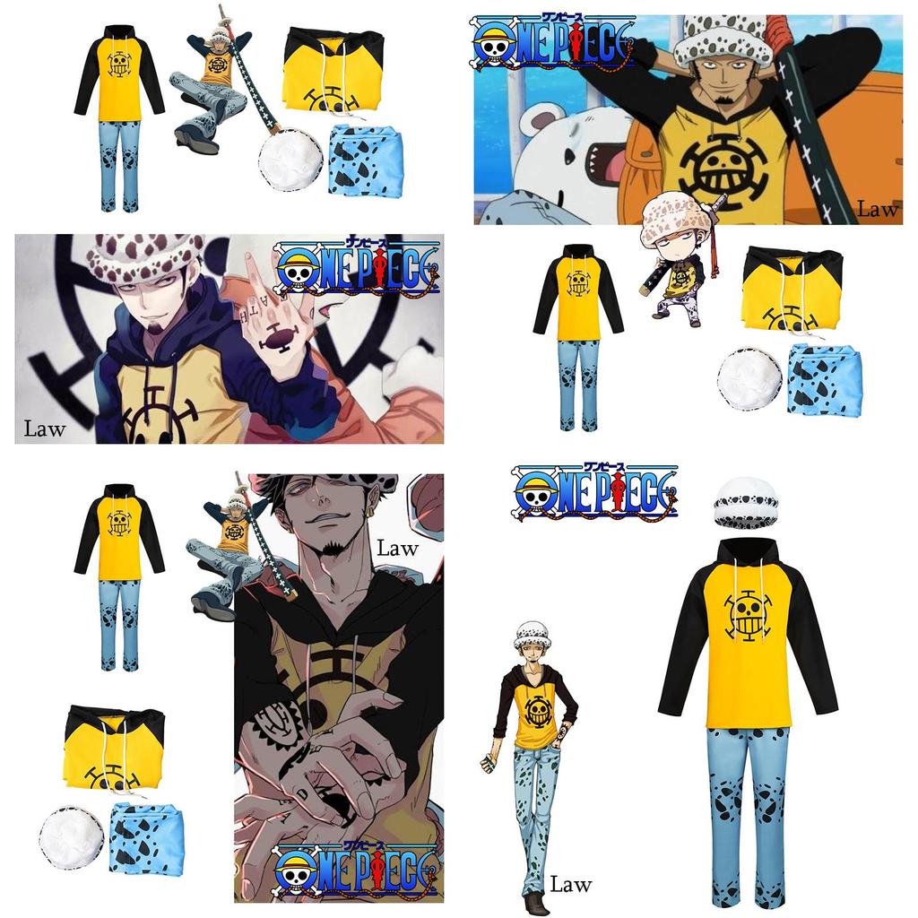 Cos One Piece Trafalgar D. Water Law Cosplay Costume