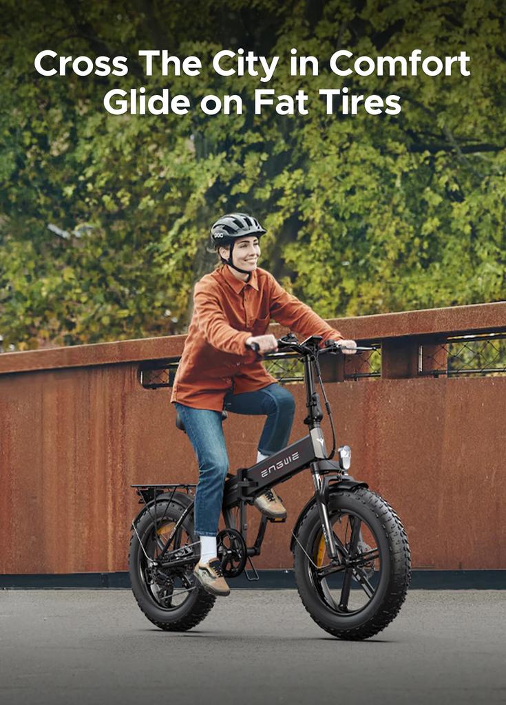 ENGWE EP-2PRO 250W  Powerful Motor 48V 13AH Lithium Battery Electric Bike 20*4 Inch Fat Tire Adult Folding Electric Bicycle