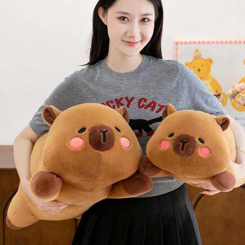 Soft Capybara Plush Doll Pillow Capybara Stuffed Doll Capybara Plush Toy  Room Decoration