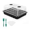 24/48 Holes Seedling Tray Kit with Adjustable Ventilation Lid Seed Starter Germination Box for Balcony Indoor Planting Transpla