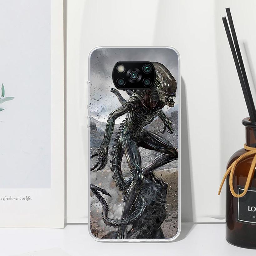 Alien Vs Predator Painted Phone Case For Xiaomi Poco X7 X6 X5 M7 M8 Pro F7 Ultra Redmi 15C 15 13C 13 12C 12 10 10C 10A Art Funda