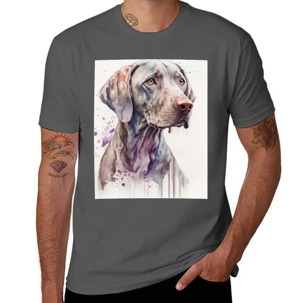 Original Watercolor Weimaraner T-Shirt  Design Your Own Tees Sublime  Designer T Shirt Men