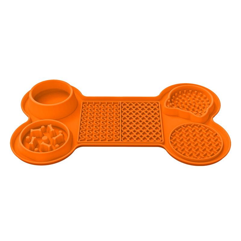 New Silicone Pet Licking Mat Pet Plate Dog Licking Mat Dog Slow Food Mat Suction Cup Slow Food Mat