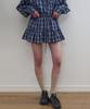 Nokeontencheu 325. Sawa Check Skirt _ Navy Check