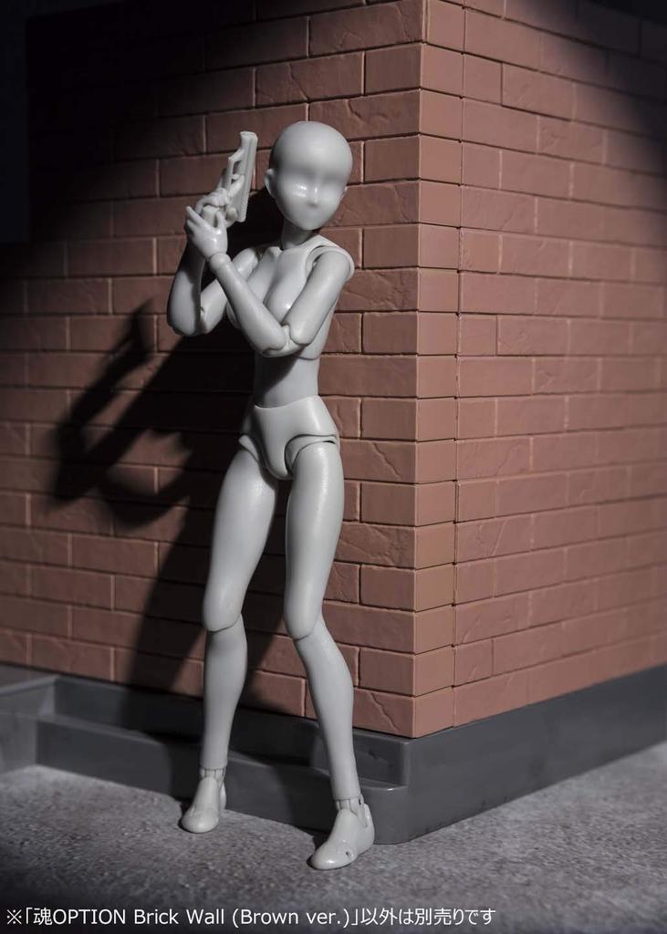 TAMASHII NATIONS Tamashii OPTION Brick Wall ABS finished figure (Brown ver.) Non-scale