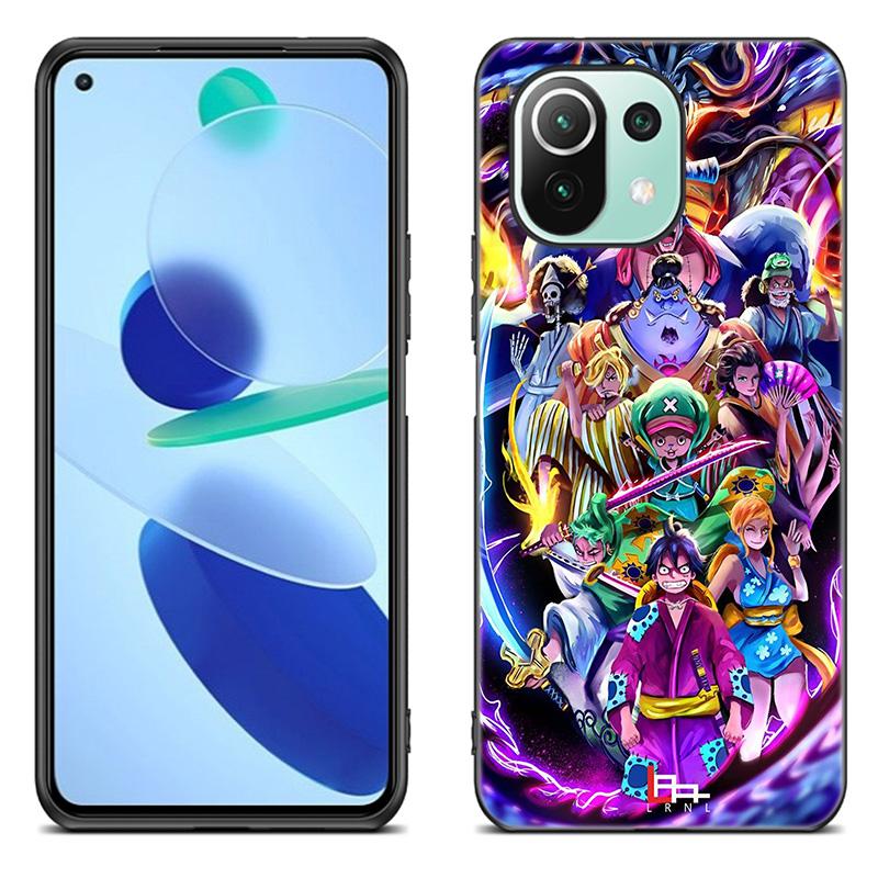 Anime roronoa zoro Phone Case For Xiaomi Mi 11 Lite NE 11i 10T 11T Pro A2 A3 Lite POCO F3 M3 M4 C31 X3 Pro NFC GT Black Cover