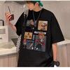 Men'S Trendy Letter Round Neck Printed Short Sleeved T-Shirt For Summer Ins Loose Casual Top