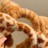 Cartoon Cats Ear Headbands Lovely Plush Hair Hoop Soft Comfortable Headwear for Women and Girls