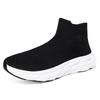 New winter velvet couple one-pedal high-top socks shoes women's casual sports shoes