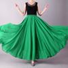 720° Double-Layer Chiffon Swing Skirt for Modern Ballroom and Square Dance Practice
