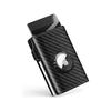 Minimalist Pop-Up Wallet for Men, 1-7 Cards, RFID Blocking, Money Clip & ID Window, Bifold Slim Design (Airtag Not Included), Compatible with AirTag