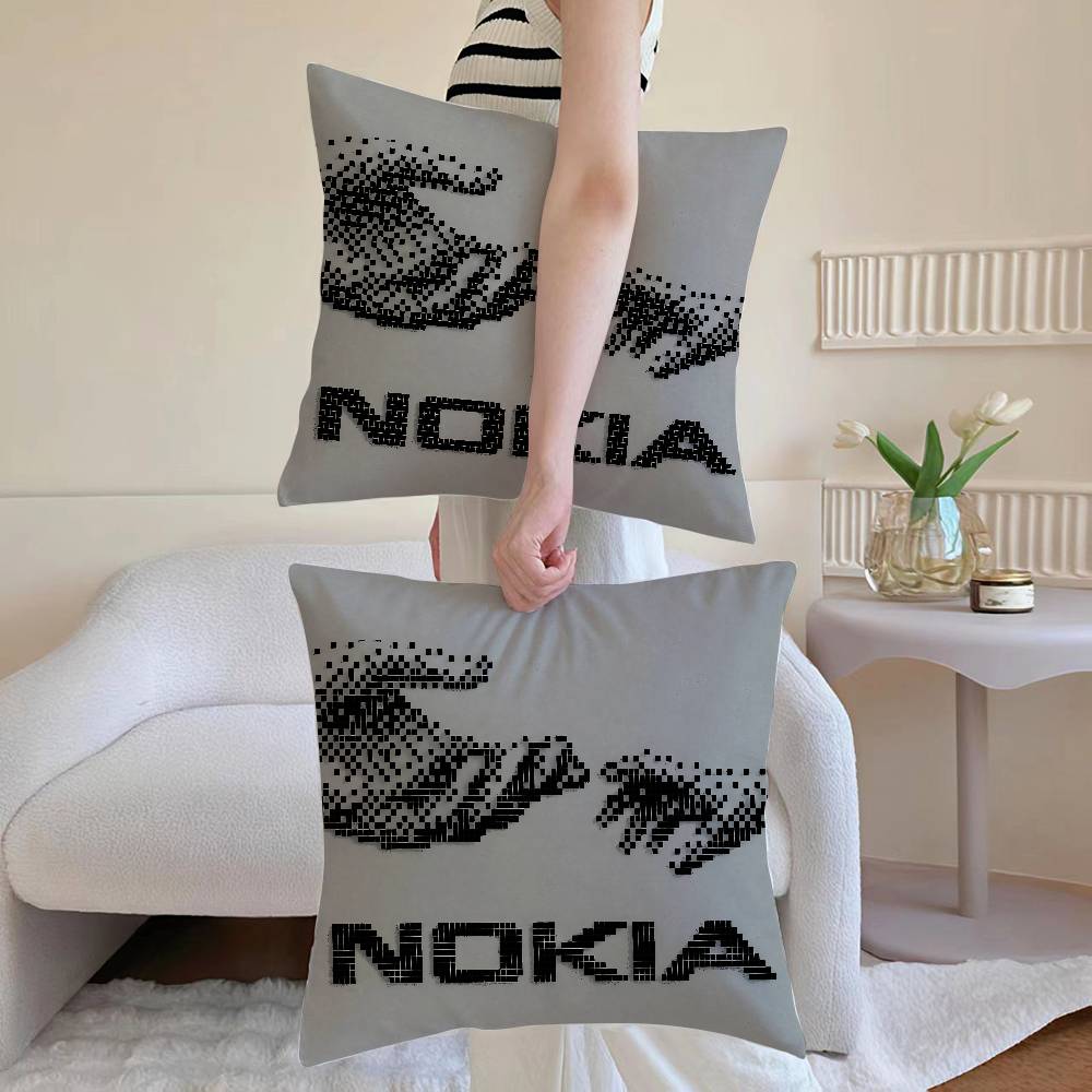 

Крутая наволочка N-Nokia, декоративные наволочки для дивана и гостиной, пыле- и клещестойкие, невидимая молния 12x12Inch