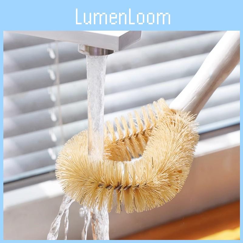 Wooden Handle Pot Scrubber For Kitchen Cleaning With Bristles For Dishware And Pans