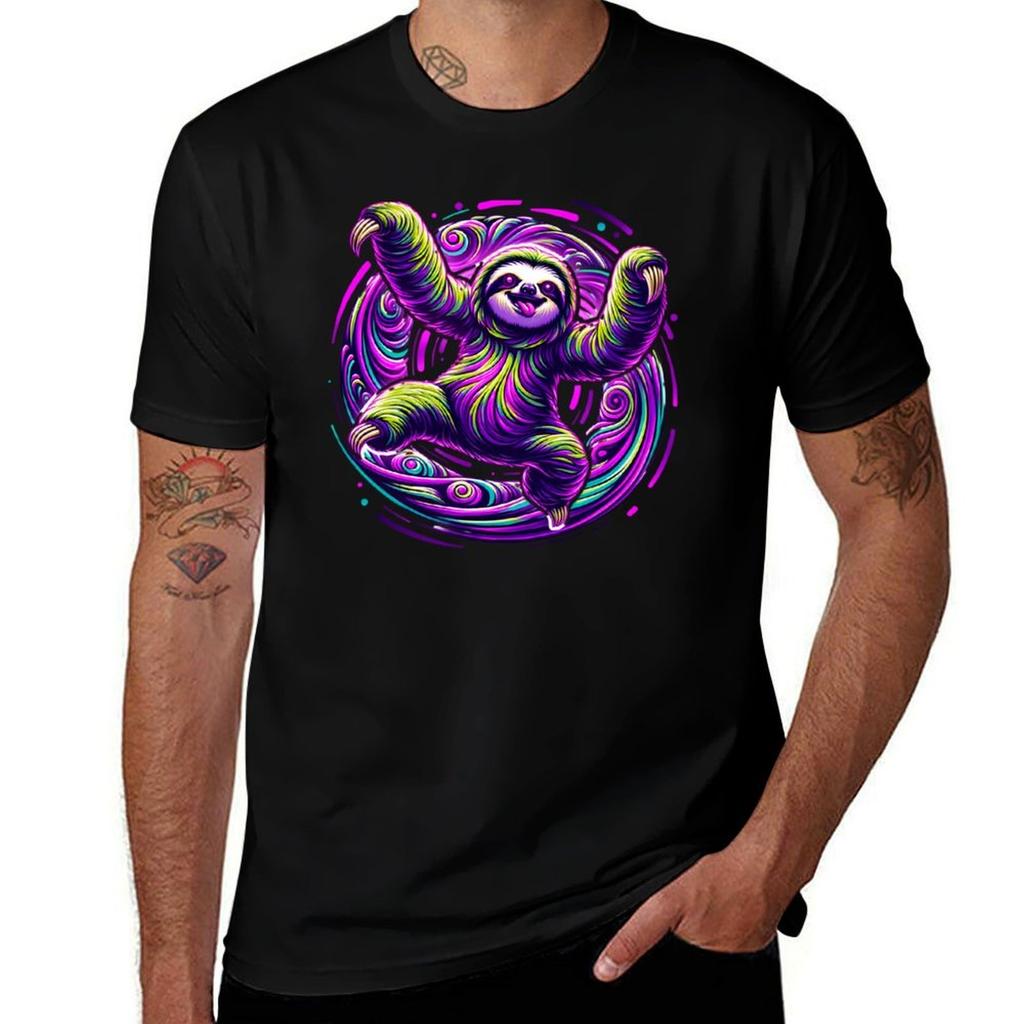 Dancing Sloth Shirt T-Shirt man t shirts for men casual man t shirt cotton high quality T-Shirt