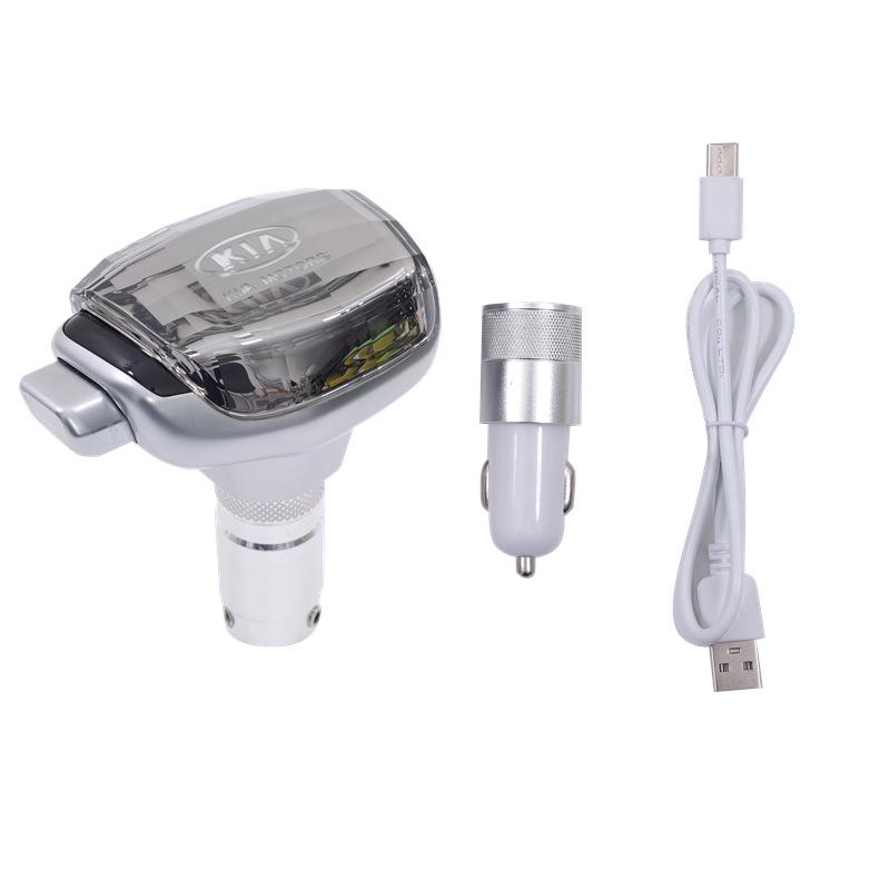 Crystal Gear Shift Knob for Hyundai Kia: Gradient Light Car Modification Accessory for Gear Stick