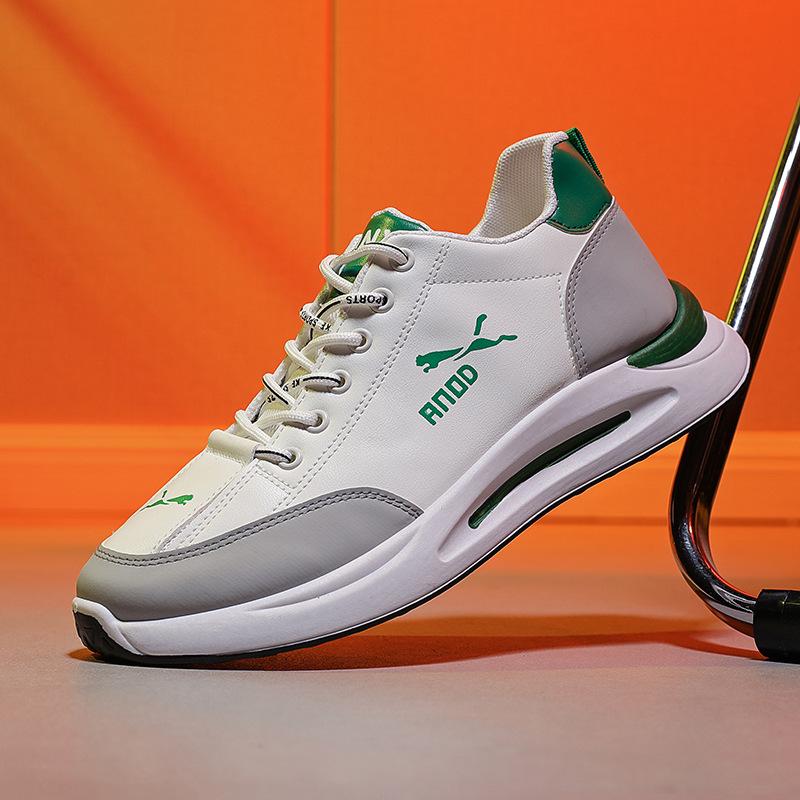 Erkek Ayakkabı Bahar Yeni Baba Ayakkabı Günlük Spor Ayakkabılar Erkek Deri Bağcıklı Öğrenci Ayakkabıları Trendy Moda Ayakkabılar