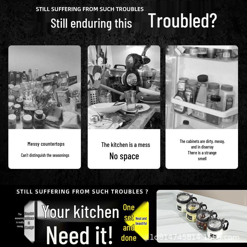 Automatic Seasoning Jars & Leak-Proof Oil Dispenser Set