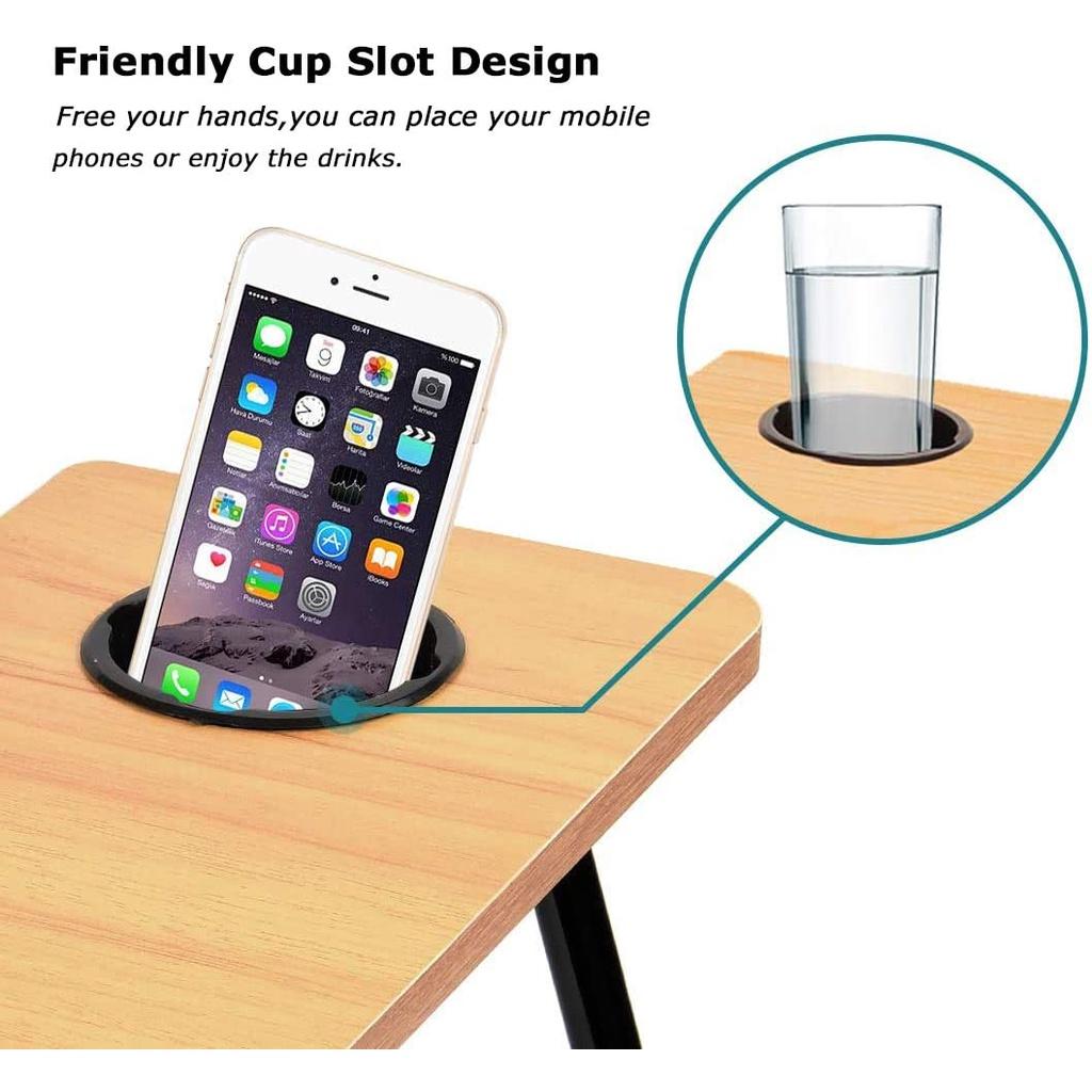 Foldable Dormitory Bed Laptop Stand Book Reading Laptop Studying Table NEW Foldable Adjustable Desk Shelf Size 55 X 32 X 25cm