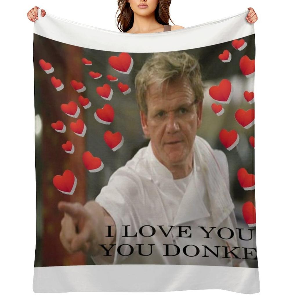 Gordon Loves You Throw Blanket Bed Plaid Multi-Purpose Softest Cute Plaid Blankets