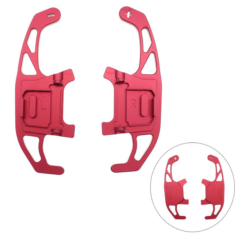 For Volkswagen VW GOLF 7 2015- GTI R MK7 Scirocco Car Styling Car Aluminum Steering Wheel Shift Paddle Shift 2X Red Black