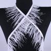 2022 Hot-Selling Double-Layer Encryption Ostrich Feather 8-15Cm Ostrich Feather Lace Cloth Strip Clothing Decoration