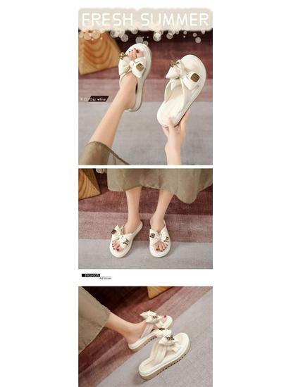 Sense Matowe Miękkie Skórzane Damskie Klapki na Platformie - Lato 2025 Chłodny Styl Outdoor z Grubą Podeszwą.