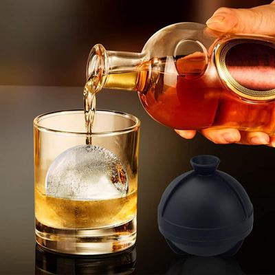 Kulatá forma na ledové koule 6cm Tvar koule Nepřilnavé Nepromokavé koktejly Bourbon Whisky Brandy Party Drink DIY Baseball Forma na ledové kostky Výrobník ledu