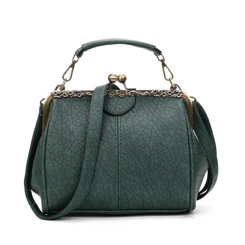 Women Vintage Pillow Designer Crossbody Bag Clip Shoulder Handbag Messenger Bags Female PU Leather Shopping Tote Bags