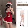 Sexy lingerie cute plush Christmas suit hollowed-out suspenders sexy breast uniform temptation