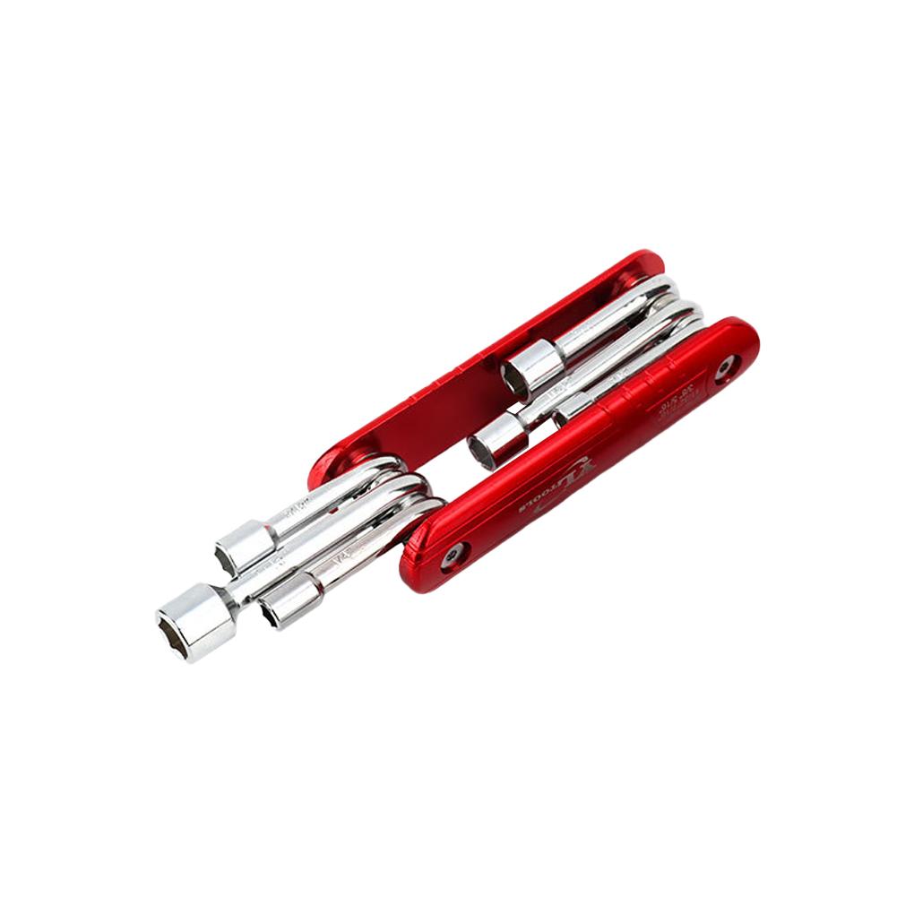 

Торцевой ключ многофункциональный бытовой 6 в 1 ручной инструмент комбинированный металлический рукав набор инструментов набор для наружного использования метрический