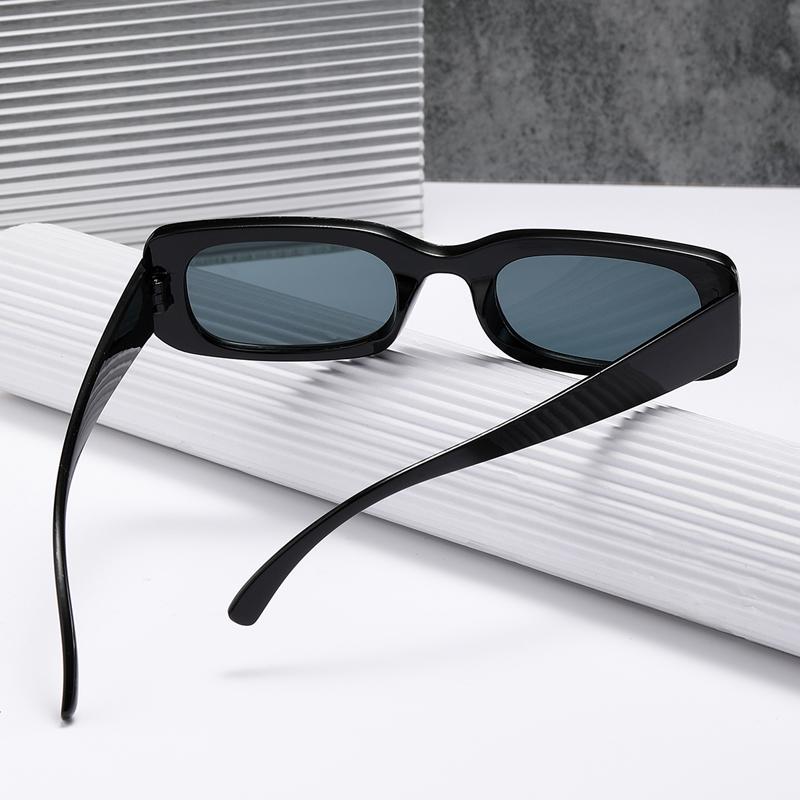 New Fashion Square Sunglasses Men Rectangle Sun Glasses Male Retro Black Lens Driving Fishing Uv400