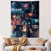 Blade Runner Cult Poster Tapestry Wall Hanging, Harrison Ford Noir Sci-Fi Art, Vintage Movie Wall Decor for Bedroom Man Cave