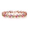 Colorful Crystal Willow Leaf Bracelet Women'S Niche Design Bracelet Bracelet Jewelry Zircon