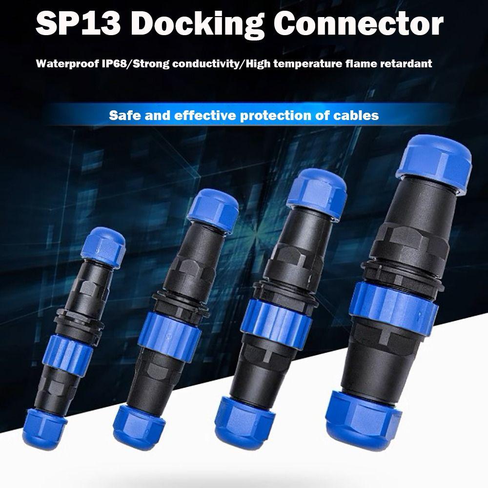 SP13 Waterproof Connector Docking Connector Socket Plug Male Female Plug Socket  Electrical