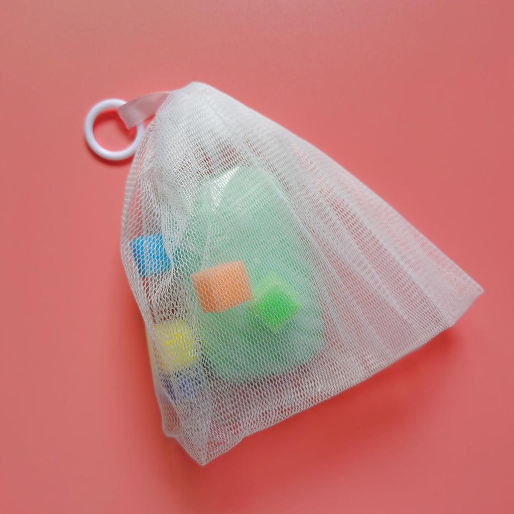 Colored Sponge Foaming Net for Facial Cleanser and Soap Foam