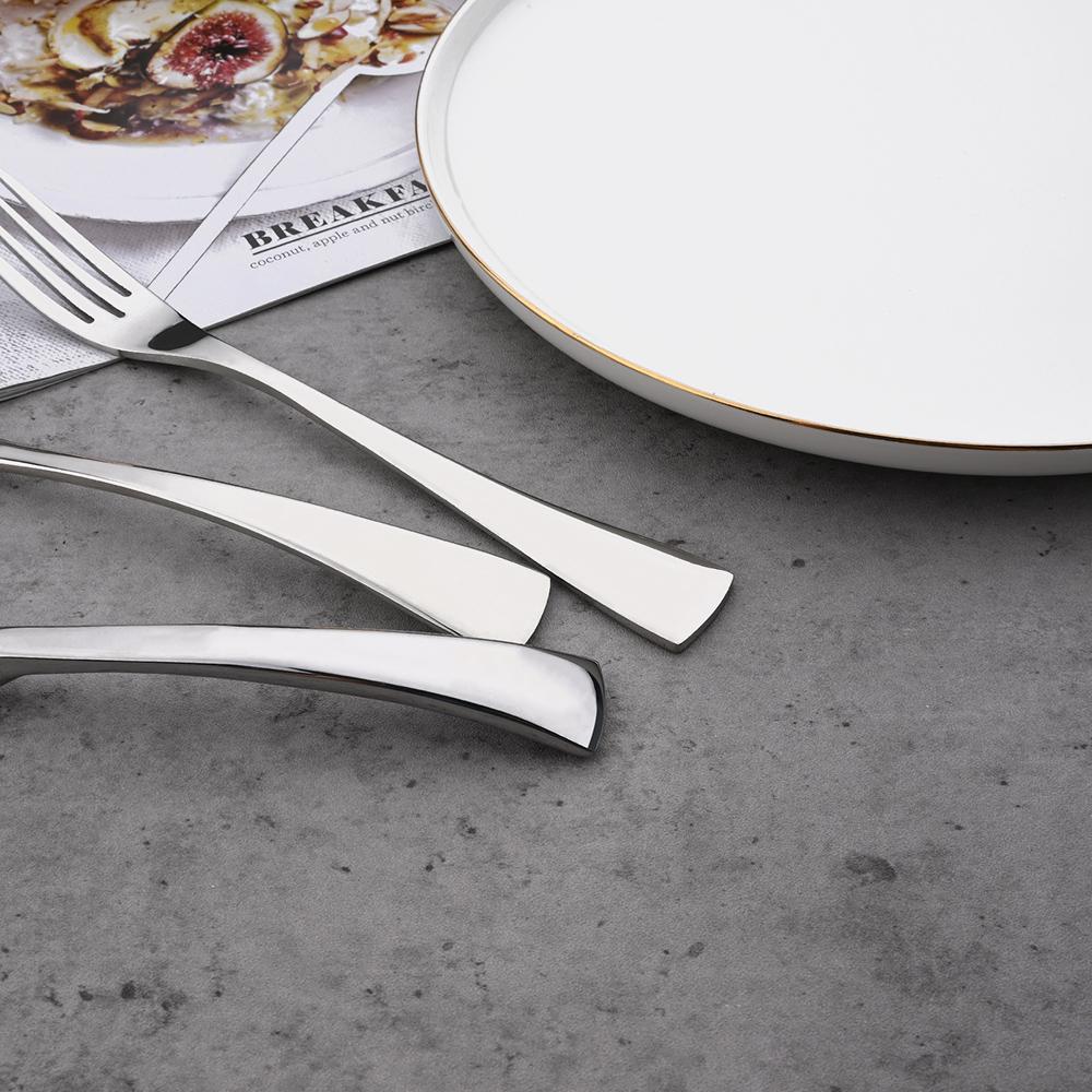 304 Stainless Steel 24Pcs/Set Gold Dinnerware Set Steak Knife Fork Coffee Spoon Cutlery Set Kitchen Tableware Silverware Set