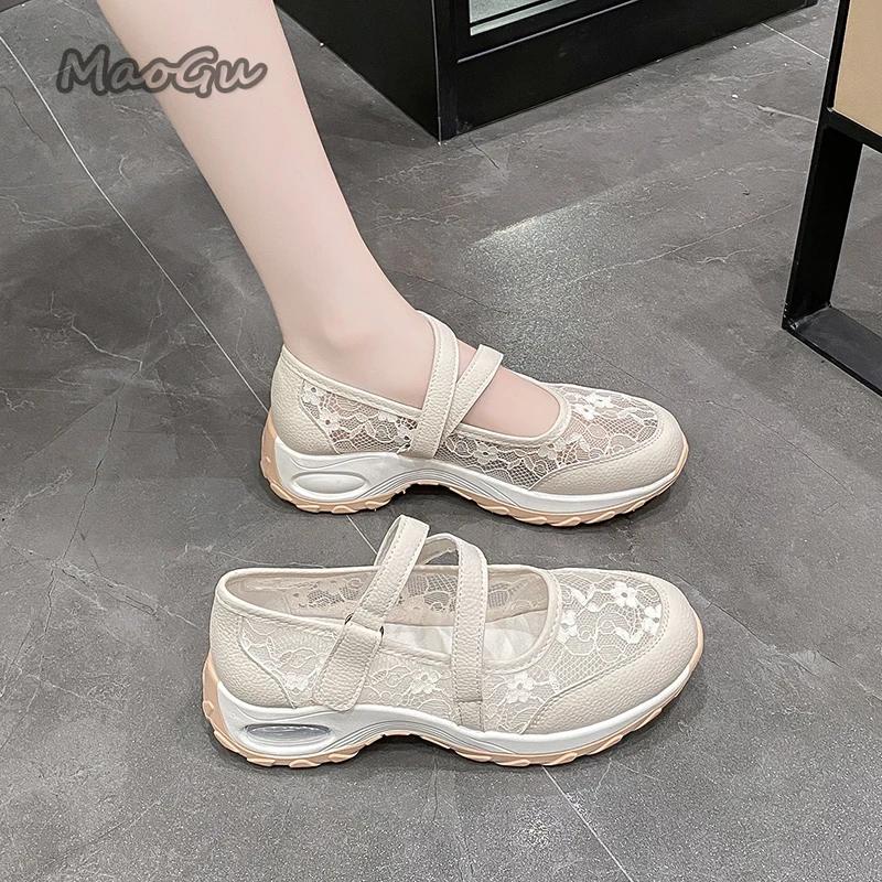 Modische Sommer-Mesh-Schuhe für Damen Atmungsaktive Freizeitsandalen Größe 35 42 Bequeme Weichboden-Sneaker Damen Sandalias De Mujer