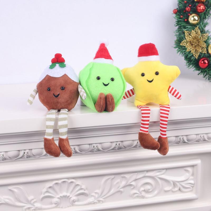 2025 Christmas Decoration Mini Christmas Tree Doll Christmas Gift Hotel Mall Window Decoration Christmas Plush Ornaments