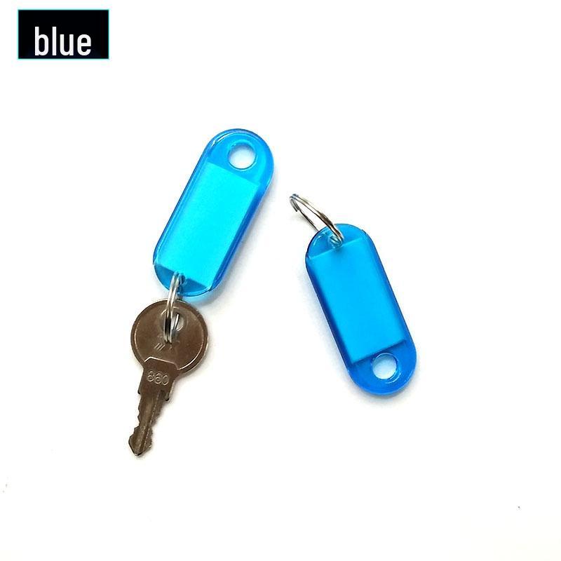 Transparent Colored Plastic Key and Luggage Tag with Hotel Number Classification