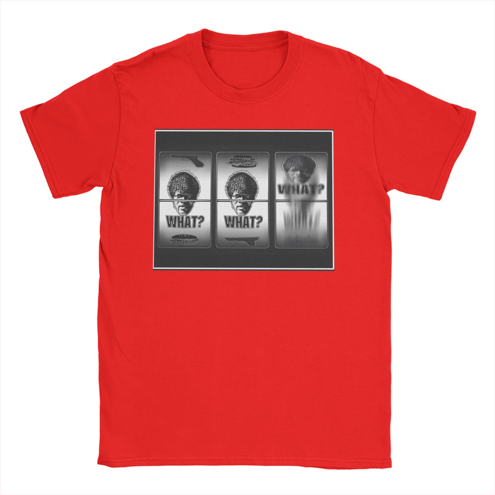 Pulps Fictions Say What T Shirt for Unisex Cotton Vintage TShirt Crew Neck Tee Shirt Short Sleeve Clothes XL XL XL S
