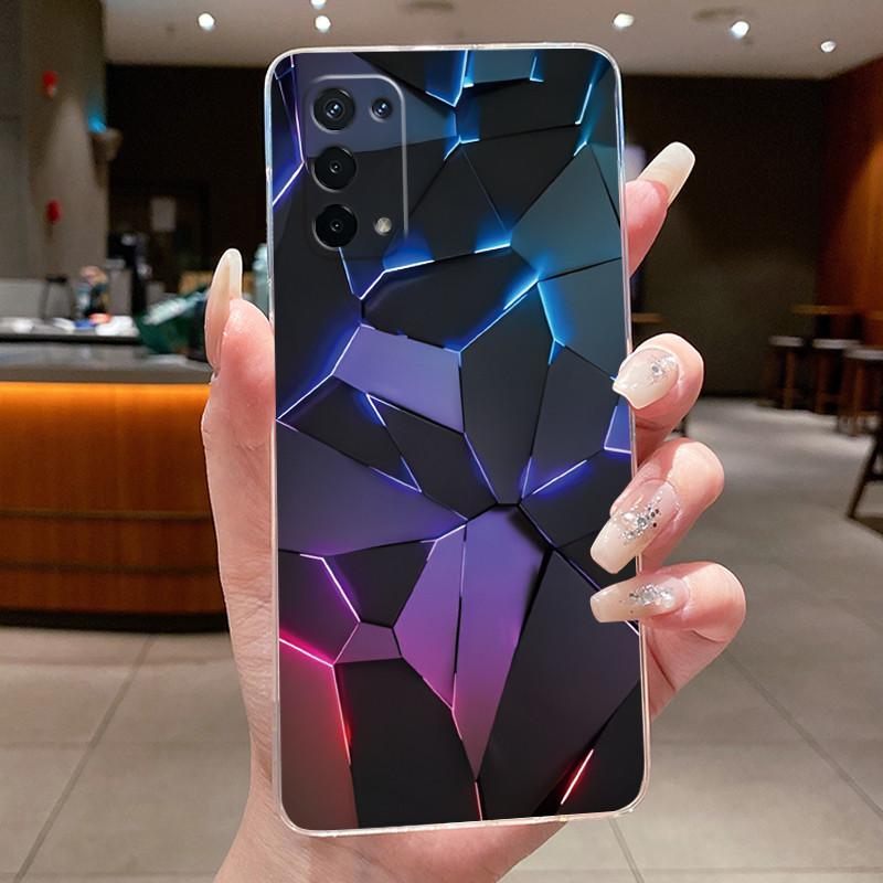 Casing For OPPO A74 5G CPH2197 Phone Case Luxury Dragon Cute Cool Boys Girls Pattern Soft silicone Back Cover Transparent Shell