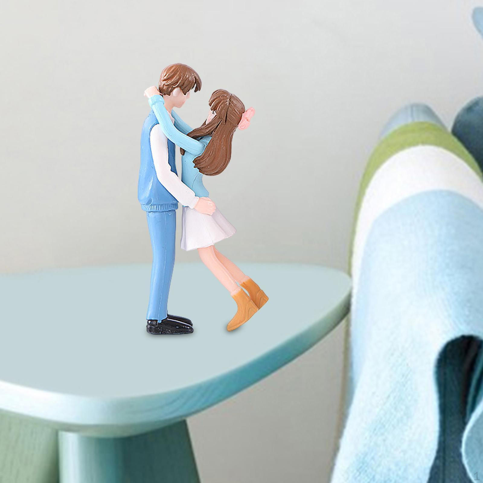 

Объятие Пара Орнамент Любящая Скульптура Статуэтка Романтическая Фигурка Любовник синий