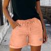Jean Shorts for Women High Rise Roll Up Hem Straight Leg Distressed Denim Shorts Elastic Waist Drawstring Summer Ripped Hot Shorts with Pockets