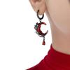 Asymmetrical Crescent Tassels Ear Cuffs Sophisticated Crescent Tassels Earrings Ear Clip Jewelry for Fashion Enthusiasts