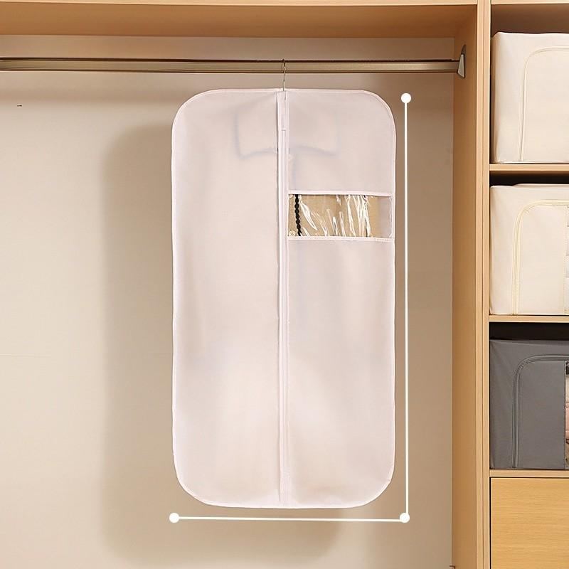 Clothing Dust Cover With Nonwoven Fabric For Wardrobe Protection And Dust Prevention