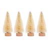 24PCS Mini Christmas Tree Artificial Christmas Tree with Wooden Base Christmas Table Decoration